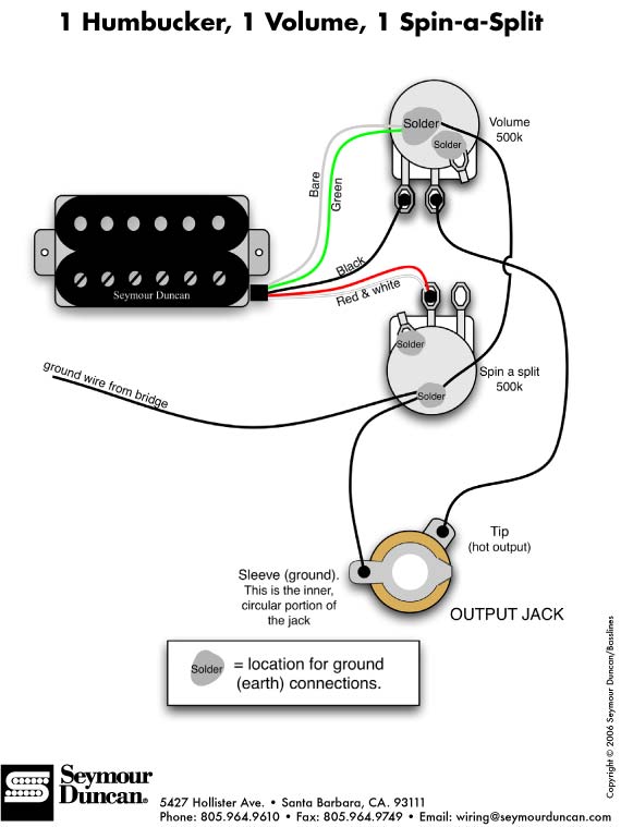 DIAGRAM DOWNLOAD Guitar Wiring Diagram 1 Pickup HD Quality - LAWIRING.MADAMEKI.FR