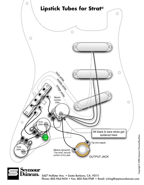 Схема fender stratocaster